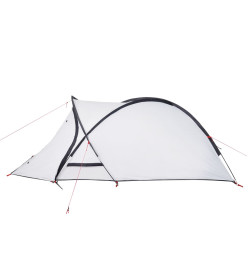 Tente de camping 2 personnes blanc 320x140x120 cm taffetas 185T