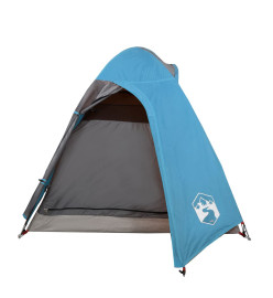 Tente de camping 2 personnes bleu 254x135x112 cm taffetas 185T