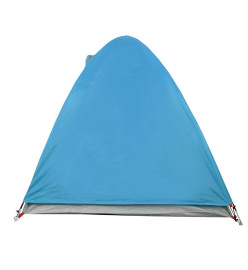 Tente de camping 2 personnes bleu 254x135x112 cm taffetas 185T