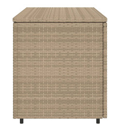 Armoire de rangement jardin beige 110x55x60,5 cm résine tressée