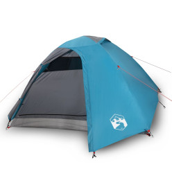 Tente de camping 4 personnes bleu 267x272x145 cm taffetas 185T