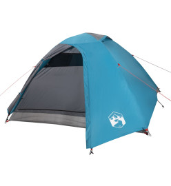 Tente de camping 4 personnes bleu 267x272x145 cm taffetas 185T