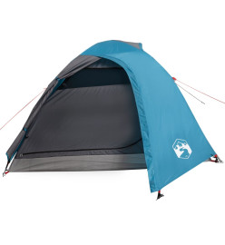 Tente de camping 4 personnes bleu 267x272x145 cm taffetas 185T