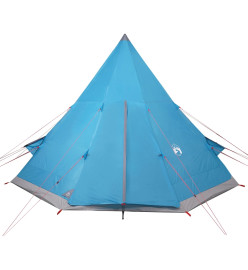 Tente de camping 4 personnes bleu 367x367x259 cm taffetas 185T