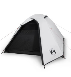 Tente de camping 2 personnes blanc 264x210x125 cm taffetas 185T