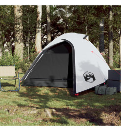 Tente de camping 2 personnes blanc 264x210x125 cm taffetas 185T