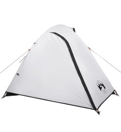 Tente de camping 2 personnes blanc 264x210x125 cm taffetas 185T