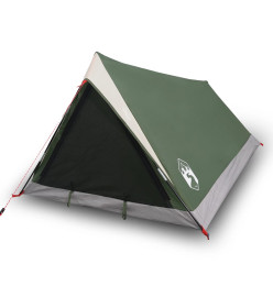 Tente de camping 2 personnes vert 200x120x88/62cm taffetas 185T