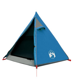 Tente de camping 2 personnes bleu 267x154x117 cm taffetas 185T