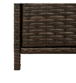 Armoire de rangement de jardin marron 83x45x76cm résine tressée