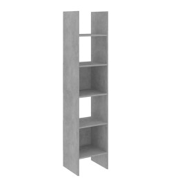 Ensemble de bibliothèque 4 pcs Gris béton Aggloméré