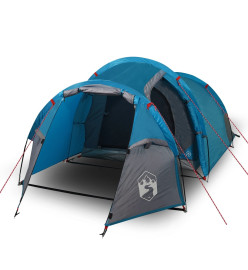 Tente de camping 4 personnes bleu 360x135x105 cm taffetas 185T