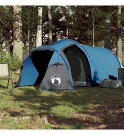 Tente de camping 4 personnes bleu 360x135x105 cm taffetas 185T