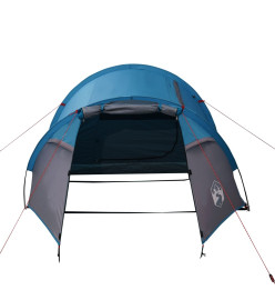 Tente de camping 4 personnes bleu 360x135x105 cm taffetas 185T