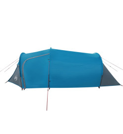 Tente de camping 4 personnes bleu 360x135x105 cm taffetas 185T