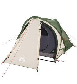 Tente de camping 2 personnes vert 320x140x120 cm taffetas 185T