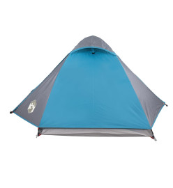 Tente de camping 2 personnes bleu 224x248x118 cm taffetas 185T