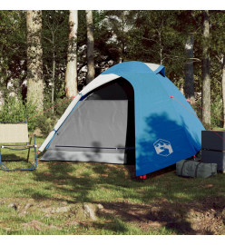 Tente de camping 2 personnes bleu 264x210x125 cm taffetas 185T