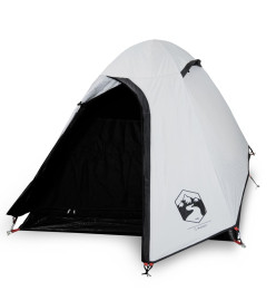 Tente de camping 2 personnes blanc 254x135x112 cm taffetas 185T