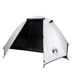 Tente de camping 2 personnes blanc 224x248x118 cm taffetas 185T