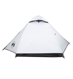 Tente de camping 2 personnes blanc 224x248x118 cm taffetas 185T