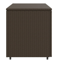 Armoire de rangement jardin marron 110x55x60,5cm résine tressée