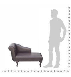 Chaise longue Marron Similicuir