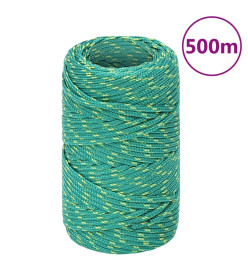 Corde de bateau Vert 2 mm 500 m Polypropylène