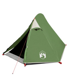 Tente de camping 2 personnes vert 267x154x117 cm taffetas 185T