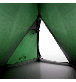 Tente de camping 2 personnes vert 267x154x117 cm taffetas 185T