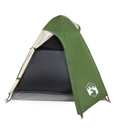 Tente de camping 2 personnes vert 254x135x112 cm taffetas 185T