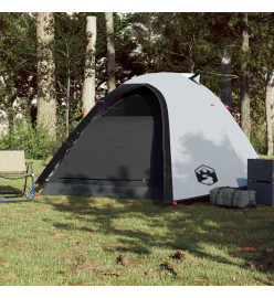 Tente de camping 4 personnes blanc 267x272x145 cm taffetas 185T