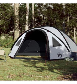 Tente de camping 4 personnes blanc 300x250x132 cm taffetas 185T