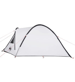 Tente de camping 4 personnes blanc 300x250x132 cm taffetas 185T