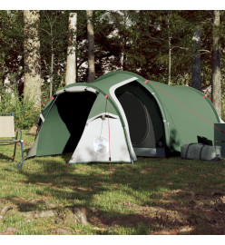 Tente de camping 3 personnes vert 370x185x116 cm taffetas 185T