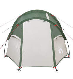 Tente de camping 3 personnes vert 370x185x116 cm taffetas 185T