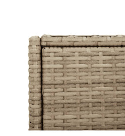 Armoire de rangement de jardin beige 55x55x111cm résine tressée