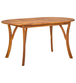 Ensemble de salle à manger de jardin 5 pcs Marron