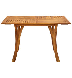 Ensemble de salle à manger de jardin 5 pcs Gris