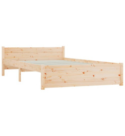 Cadre de lit bois massif 135x190 cm double