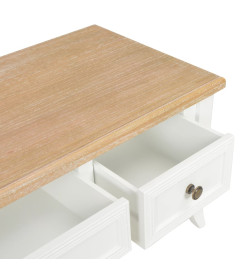 Meuble TV Blanc 100 x 35 x 35 cm Bois