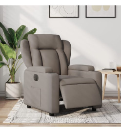 Fauteuil inclinable électrique Taupe Tissu