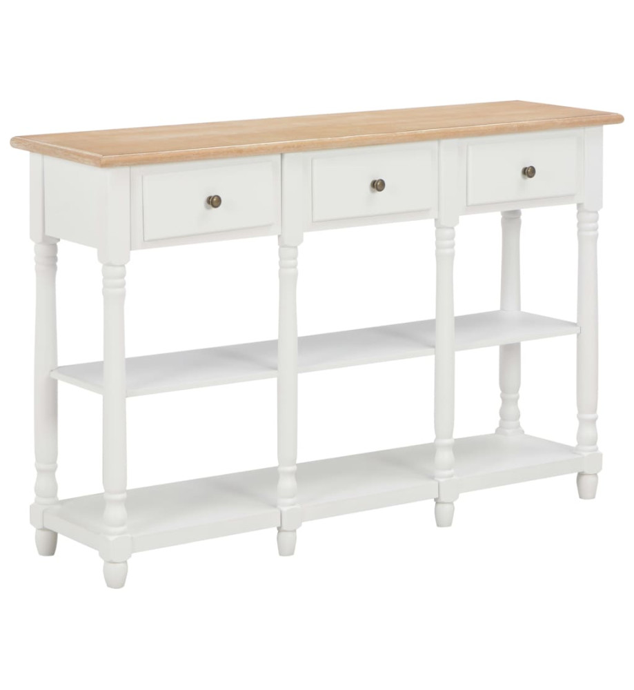 Table console Blanc 120x30x76 cm MDF Table console Blanc 120x30x76 cm MDF