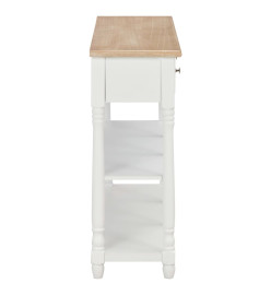 Table console Blanc 120x30x76 cm MDF