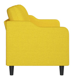 Canapé à 3 places Jaune clair 180 cm Tissu