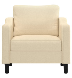 Fauteuil Crème 60 cm Tissu