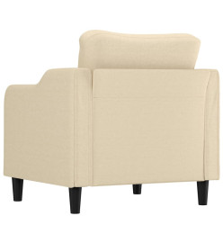 Fauteuil Crème 60 cm Tissu