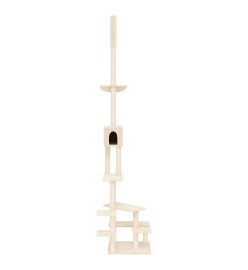 Arbre à chat du sol au plafond Crème 268,5-294,5 cm