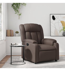 Fauteuil inclinable Marron Similicuir