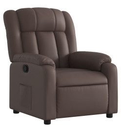 Fauteuil inclinable Marron Similicuir